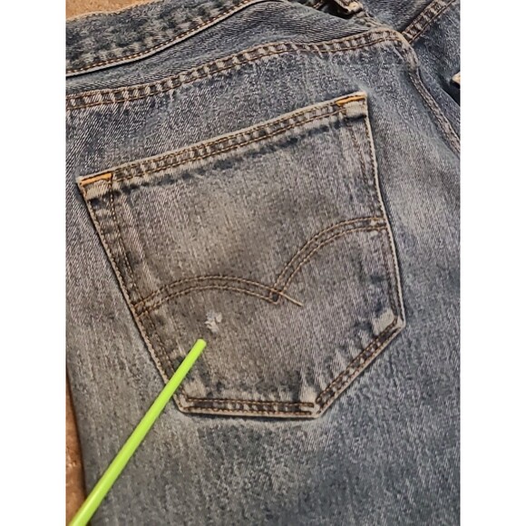 Vintage Levis 501 Red Tab trade mark only 36x36 Tall Streetwear Casual Grunge - Picture 10 of 11